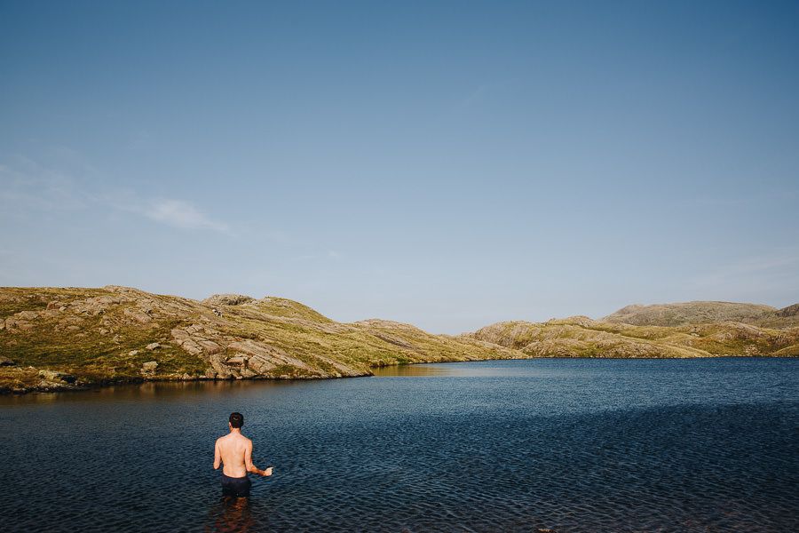 Lake District wild swimming, Sprinkling Tarn