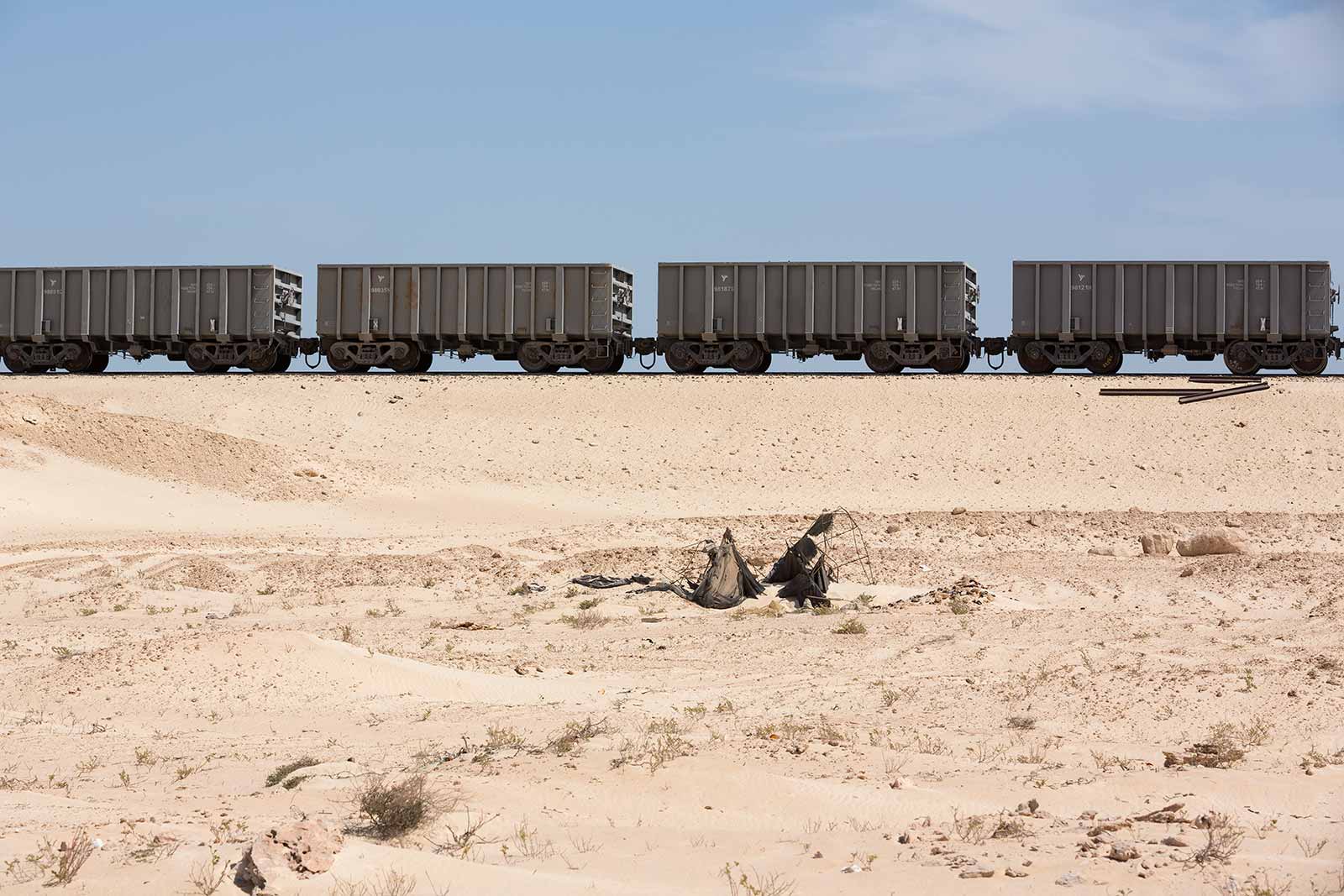 The Mauritanian Railways opened in 1963. It consists of a single, 704 km railway line linking the iron mining centre of Zouérat with the port of Nouadhibou.