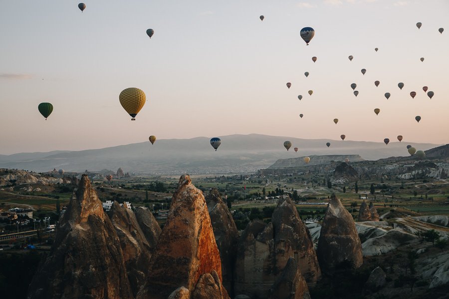 Cappadocia balloons, Turkey itinerary