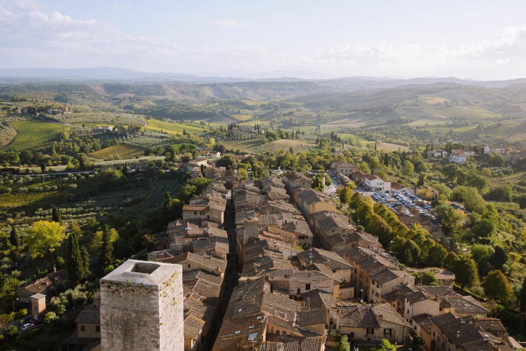 View of San Gimignano from the towers