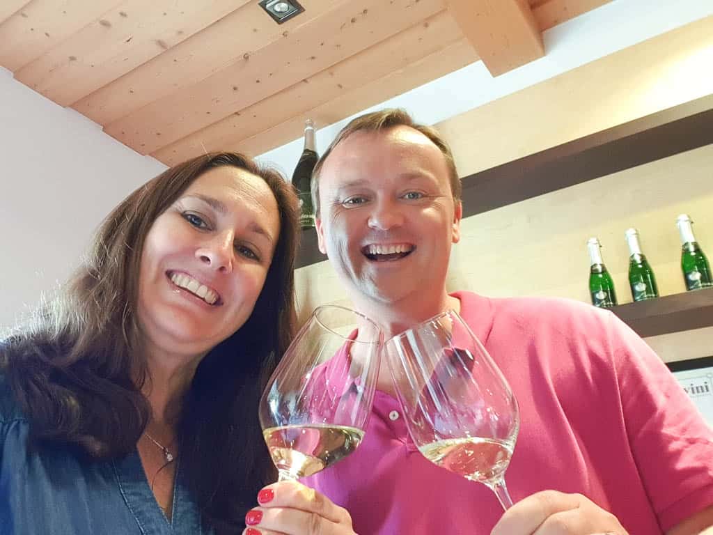 Drinking wine in Austria